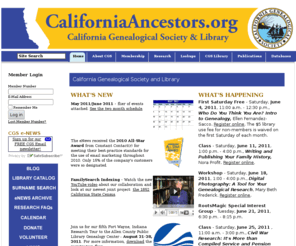 californiaancestors.info: California Genealogical Society and Library
California Genealogical Society and Library