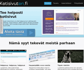 kotisivut24.fi: Tee omat kotisivut yritykselle - HELPOSTI

