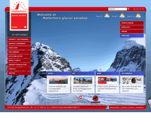 matterhornparadise.ch: Welcome to the Destination Zermatt - Matterhorn - Willkommen im Matterhorn glacier paradise / Zermatt - Matterhorn
Official information from Zermatt Tourism: arrival, accommodation, packages, webcams. weather, news…