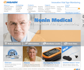 nonin.com: Pulse Oximeters, Regional Oximetry, Capnography, Near-Infrared Spectroscopy - Nonin Medical
Nonin Medical offers non-invasive patient monitoring systems including fingertip and tabletop pulse oximeters, regional oximetry, capnography, near-infrared spectroscopy and BIS monitors.