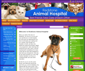 redstonevet.com: Redstone Animal Hospital - Veterinarian In Littleton, CO USA :: Home
Redstone Animal Hospital - Veterinary Clinic in Littleton, CO Welcome to Redstone Animal Hospital
 
 
 
 
 
 
   When you walk in the door at Redstone, our focus is on you and your pet! We are a small hospital, we only book one appointment at a time to eliminate your waiting and our rushing. Even though our...