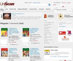 uniscan.ro: Magazin online UNISCAN.RO
Uniscan.ro - magazin online de carti si manuale scolare, va pune la dispozitie intreaga gama de carti, cursuri si manuale scolare in limba engleza