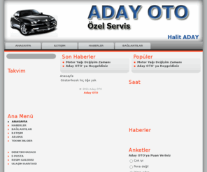 adayoto.com: Aday OTO - Anasayfa
Joomla - değişken portal motoru ve içerik yönetim sistemi