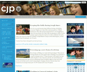 cjp.org: 
	Combined Jewish Philanthropies, the Jewish Federation of Greater Boston - Home Page

Combined Jewish Philanthropies is dedicated to bringing you the latest information about Boston's vibrant Jewish community - www.cjp.org - The Place Where Jewish Boston Clicks.