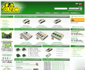 elnec.org: Universal programmer | Production programmer | Elnec
Universal programmer and production programmer from Elnec: Free software , European quality, flexible device request, reliable, long warranty, large number of supported devices. Universal programmer, production programmer.
