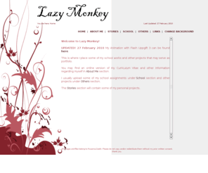 lazymonkey.info: Lazy Monkey - Home
Lazy Monkey Rozanna Zaidin Homepage