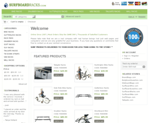 perfectnerd.com: surf racks - ( NOBODY CAN BEAT OUR PRICES! ) Surfboard Racks Bike Racks Surf Board Wall Rack Gutterless Racks
SurfboardRacks.com offers the lowest prices anywhere on surfboard racks and bike racks and surfboard bicycle racks and gutterless racks.