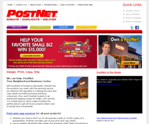 post-netonline.com: Print, Copy, Pack and Ship at PostNet Printing and Shipping Centers
PostNet offers high-quality, affordable printing, copying and shipping services!