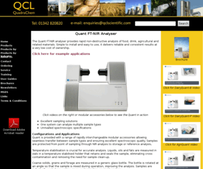 qcl-nir.com: QuadraChem Laboratories Ltd
Rapid diagnostic testing equipment for food, dairy, water and wastewater testing laboratories and processing plants in the UK. Analytical instrumentation, electrochemistry and laboratory supplies.