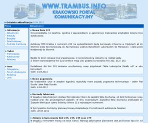 trambus.info: trambus.info - krakowski portal komunikacyjny
Opis dokumentu