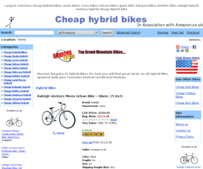 cheaphybridbikes.net: Buy Cheap Hybrid Bikes | Largest Hybrid Bike Selection:
Largest selection buy cheap hybrid bikes Atala Hybrid Cross Hybrid falcon hybrid giant hybrid halcyon hybrid kettler hybrid land rover hybrid raleigh reflex ventura victoria viking