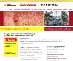 transmissioneuropean.com: Transmission Repair Specialist - Transmission Rebuilt, Repaired, Resealed, Exchanged, Installation Service - Reliable Transmission Shop - 347-688-9622
Transmission experts and specialists services company. Transmissions are rebuilt, repaired, resealed, exchanged, installed, reliable repair shop.