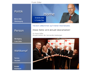frankstiller.de: Frank Stiller, Bürgermeister von Hasbergen
Frank Stiller stellt sich erneut zur Wahl zum Bürgermeister von Hasbergen