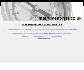 instrument-net.co.uk: Instrument Net UK Instrumentation On-Line Buyers Guide
Instrument Net, instrumentation, measurement & control, newsgroup, resource centre and on-line product search directory for all those interested in the UK instrument industry.