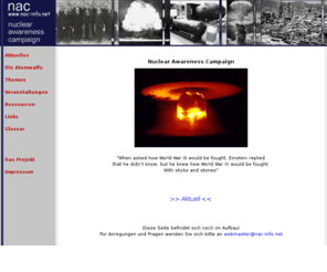 nac-info.net: Nuclear Awareness Project NAP - Informationsportal zur Thematik Nuklearwaffen
