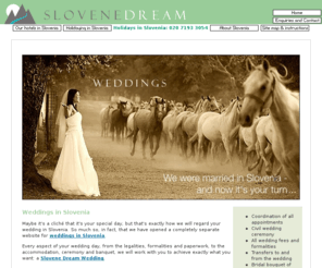 slovenia-wedding.com: Weddings in Slovenia
Weddings and honeymoons in Slovenia: we are the only independent specialists in the UK