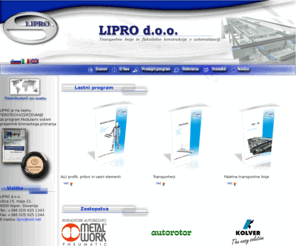 lipro.si: Lipro d.o.o.
Transportne linije in fleksibilne konstrukcije v avtomatizaciji