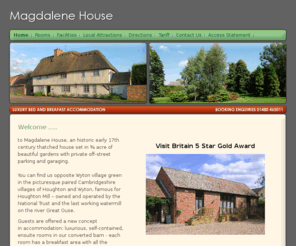 magdalene-house.com: Magdalene House  / About Us
bed and breakfast accommodation Cambridgeshire