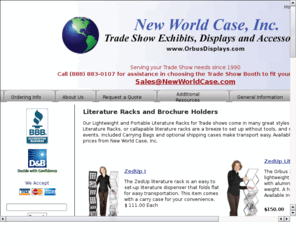 tradeshowliteratureracks.com: Trade show literature racks
Trade Show literature Racks, Orbus literature Racks, Folding literature Racks from and More From New World Case, Inc.