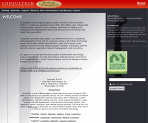 bloomington-wireless.com: ConsulTech - Bloomington, Indiana | Networks, hosting, support
ConsulTech - Bloomington, Indiana | Network management, wireless networking, system administration, web site hosting, e-mail hosting, web site development, small business technology, office networking, VoIP telephony, server co-location, Internet security