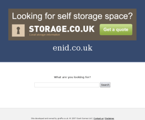 enid.co.uk: Welcome to enid.co.uk
enid.co.uk | Search for everything enid related