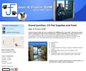 jeanafromm.com: Pet Supplies and Food Grand Junction, CO - Jean A Fromm DVM
Jean A Fromm DVM provides animal care service to Grand Junction, CO. Call 970-434-0811for more information.