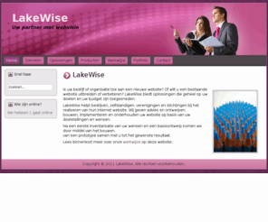 lakewise.nl: LakeWise
Lakewise uw partner met webvisie