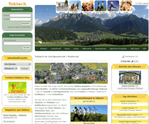 toblach.bz: Urlaub Toblach – Hotel Toblach – Hochpustertal Ferienwohnung
Hier finden Sie Informationen zu Hotels und Ferienwohnungen in Toblach im Hochpustertal für Ihren Urlaub in Toblach