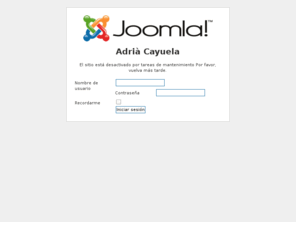 adriacayuela.com: Adrià Cayuela
Joomla! - el motor de portales dinámicos y sistema de administración de contenidos