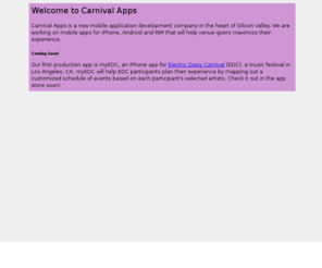 carnivalapps.com: Carnival Apps
Carnival Apps - Mobile Apps for Venue-goers