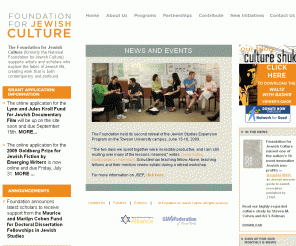 jewishculture.org: Foundation for Jewish Culture
