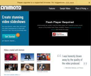 photopresentationsoftware.com: Animoto - Video Slideshow Maker with Music
Animoto turns your photos and video clips into professional video slideshows in minutes. Fast, free and shockingly simple - we make awesome easy.