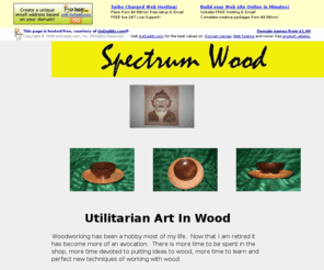 spectrum-wood.com: Spectrum Wood - Utilitarian Art in Wood
Works of art made from various wood species that also have a utilitarian function.