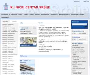 klinicki-centar.rs: Klinički centar Srbije :: 		Home
Klinički Centar Srbije - zvanični web portal