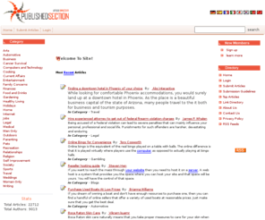 publishedsection.com: Articles Directory | Free Articles | New Articles Daily
We have the latest Articals with new articles being listed by the hour.  Get the information you need now!