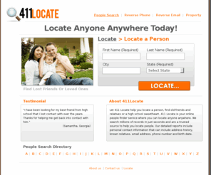 411locate.com: 411 Locate Information using Yellow pages and White Pages 411 Locate offers