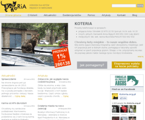 koteria.org.pl: Artykuły | koteria.org.pl
Ośrodek dla kotów miejskich w Warszawie