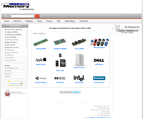 minnesotamemory.com: Memory Upgrades for Apple, Mac, Dell, HP, Compaq and more at MinnesotaMemory.com
Supplier of Desktop, Laptop and Server Memory Upgrades since 1994.