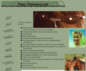 paso-peruano.net: Gangpferde von der Buchholzmühle
Paso Peruano - Zucht, Reiten, Verkauf