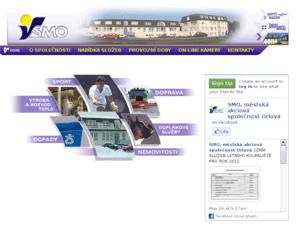 smo-orlova.cz: SMO, městská akciová společnost Orlová
SMO -  výroba a rozvod tepelné energie, sběr a svoz směsného odpadu, separace druhotných surovin, likvidace nebezpečných odpadů, provozovatel sportovních zařízení v Orlové (zimní stadion, koupaliště, krytý bazén, tenisové kurty, atd.), údržba místních komunikací, provozování útulku pro psy.