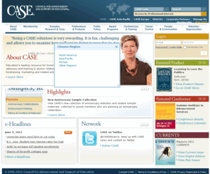 case.org: CASE - Home
Education's leading resource for knowledge, standards, advocacy and training in alumni relations, communications, fundraising, marketing and related activities.