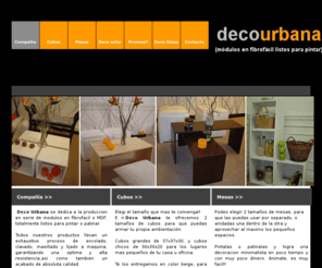 decourbana.com: Compañía
DECO URBANA, modulos express y deco a energía solar.
Cubos y mesas en fibrofacil o MDF, totalmente listos para pintar o patinar. Entregas en toda Capital Federal This website was made with a Trial Version of Site Studio.