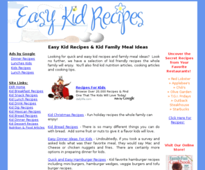 easy-kid-recipes.com: Easy Kid Recipes - Kid Cooking Made Easy
Quick and easy kid recipes for the whole family including fun kid cooking projects, nutrition articles and other kid cooking resources.