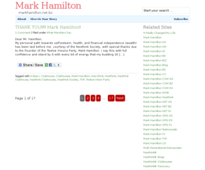 markhamilton.net.bz: Mark Hamilton
Mark Hamilton testimonials to Neothink, Neothink Society and the Twelve Visions Party.