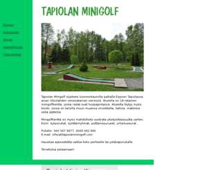 tapiolanminigolf.com: Tapiolan Minigolf
