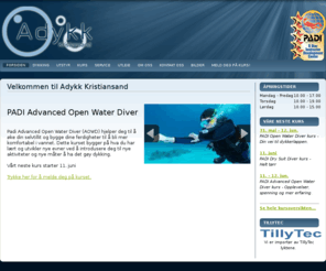 adykk.com: Velkommen til Adykk Kristiansand
Sørlandets eneste 5-star PADI IDC dykkesenter.