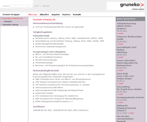 gruneko.ch: www.gruneko.ch 
 | Home
Gruneko AG, Gebäudetechnik und Energieanlagen, Home