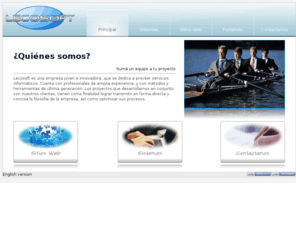 lecosoft.com: Servicios InformÃ¡ticos, DiseÃ±o Web y Software personalizado | Lecosoft
Servicios informÃ¡ticos, sitios web, sistemas, presentaciones; Tenemos la soluciÃ³n a su necesidad, con la tecnologÃ­a mÃ¡s moderna y la mÃ¡s amplia experiencia.