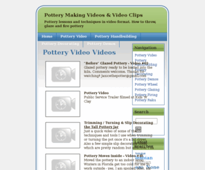 mypottery.com: Pottery Making Videos - Pottery Making Videos & Video Clips
Pottery making videos and video clips. Pottery lessons and techniques. How to throw, glaze and fire pottery.