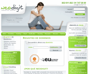 neodigit.net: Hosting, Alojamiento Web y hospedaje. Servidor virtual
Hosting, alojamiento paginas web. Servidor virtual. Hospedaje web en internet con panel de control